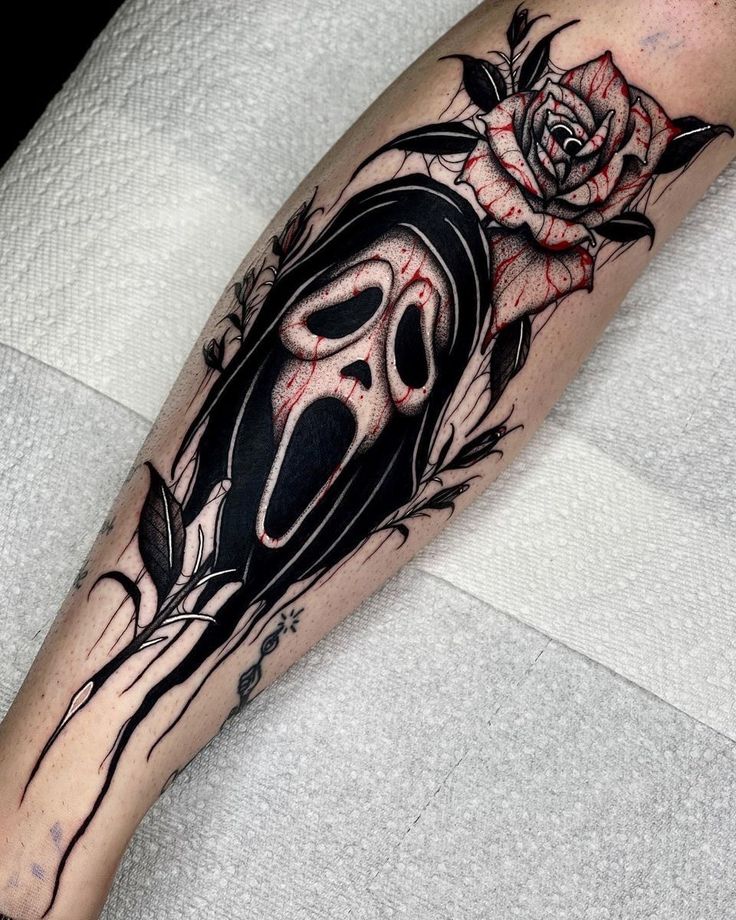 ghostface tattoo small