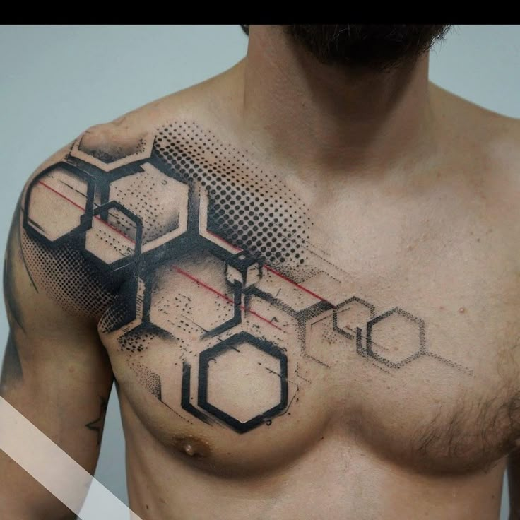 hexagon tattoo idea