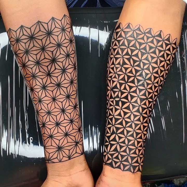 hexagon tattoo pattern