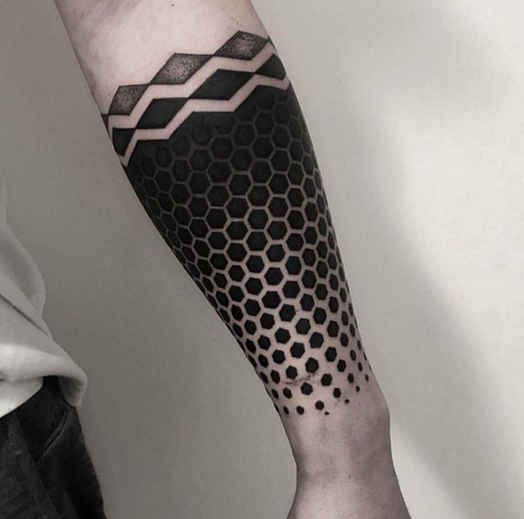 hexagon tattoo sleeve