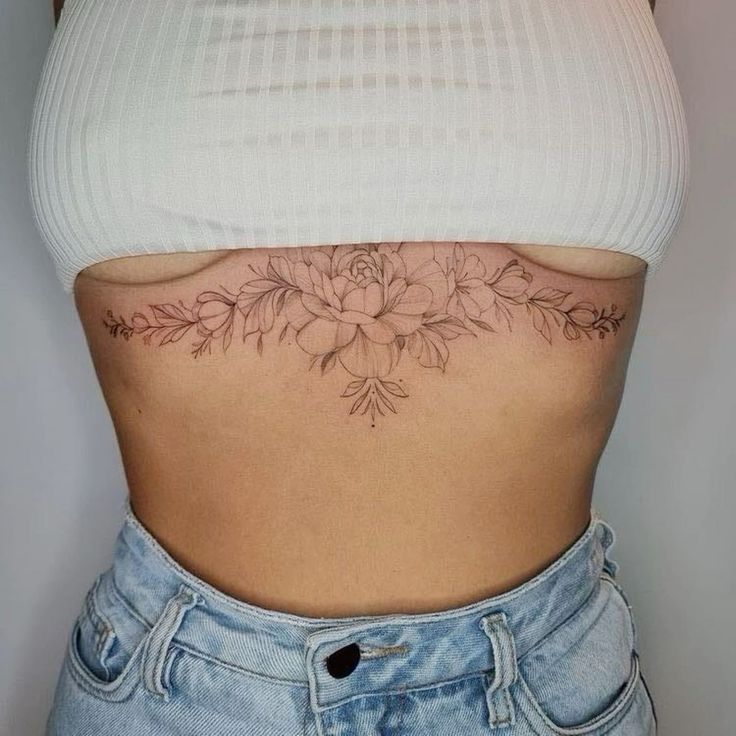 in between boob tattoo ideas