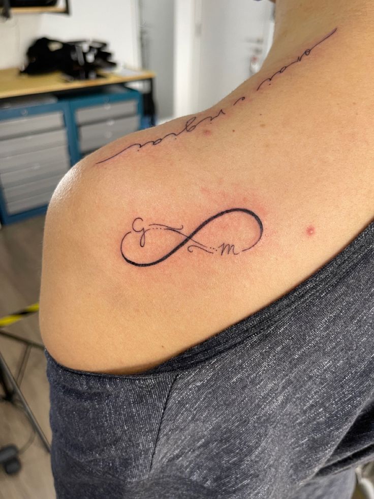 infinity tattoo ideas with names