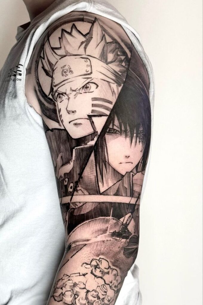 itachi tattoo stencil