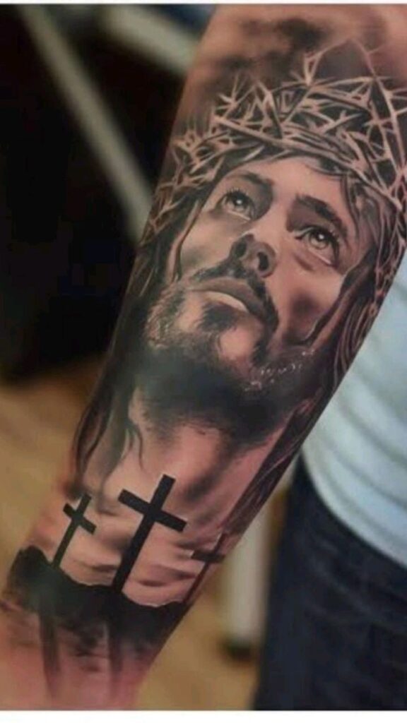 jesus tattoo ideas for chest piece