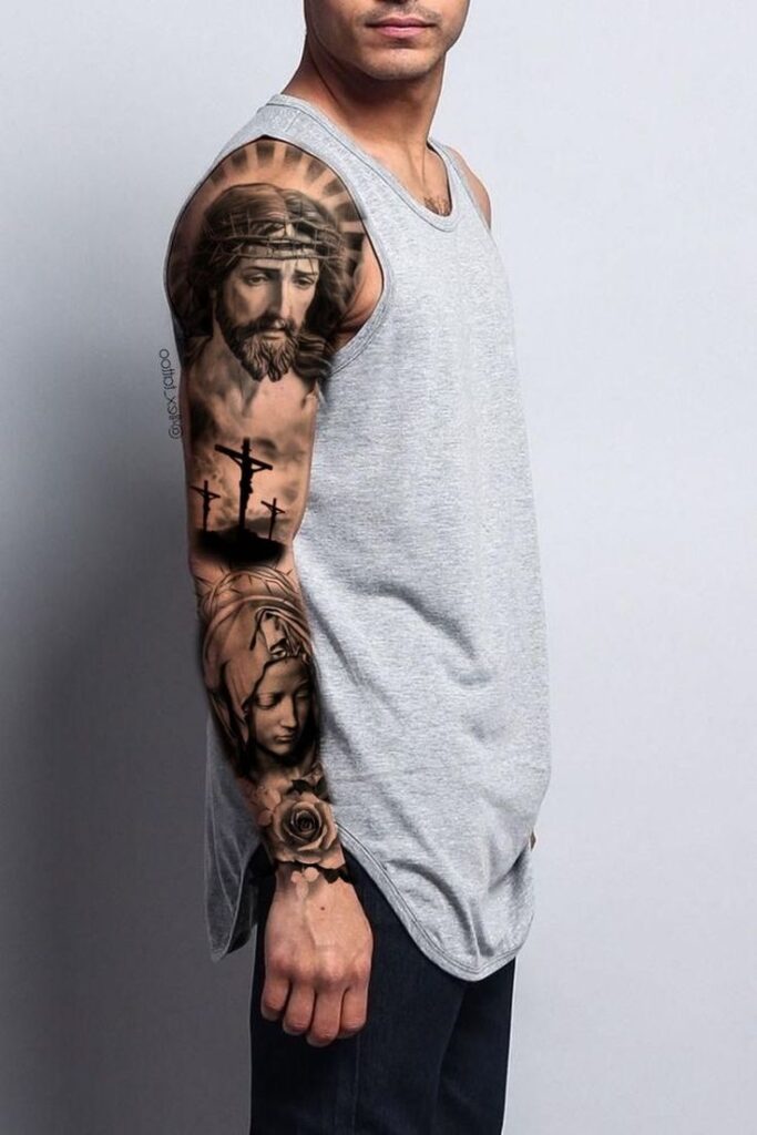 jesus tattoo ideas with meaning