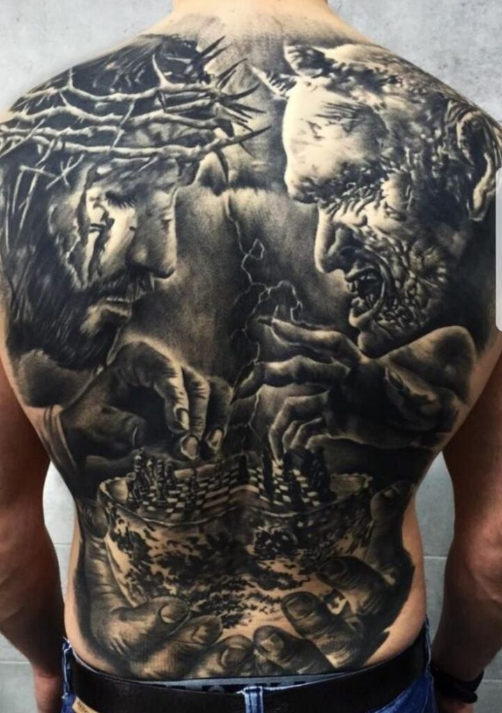 john wick back tattoo