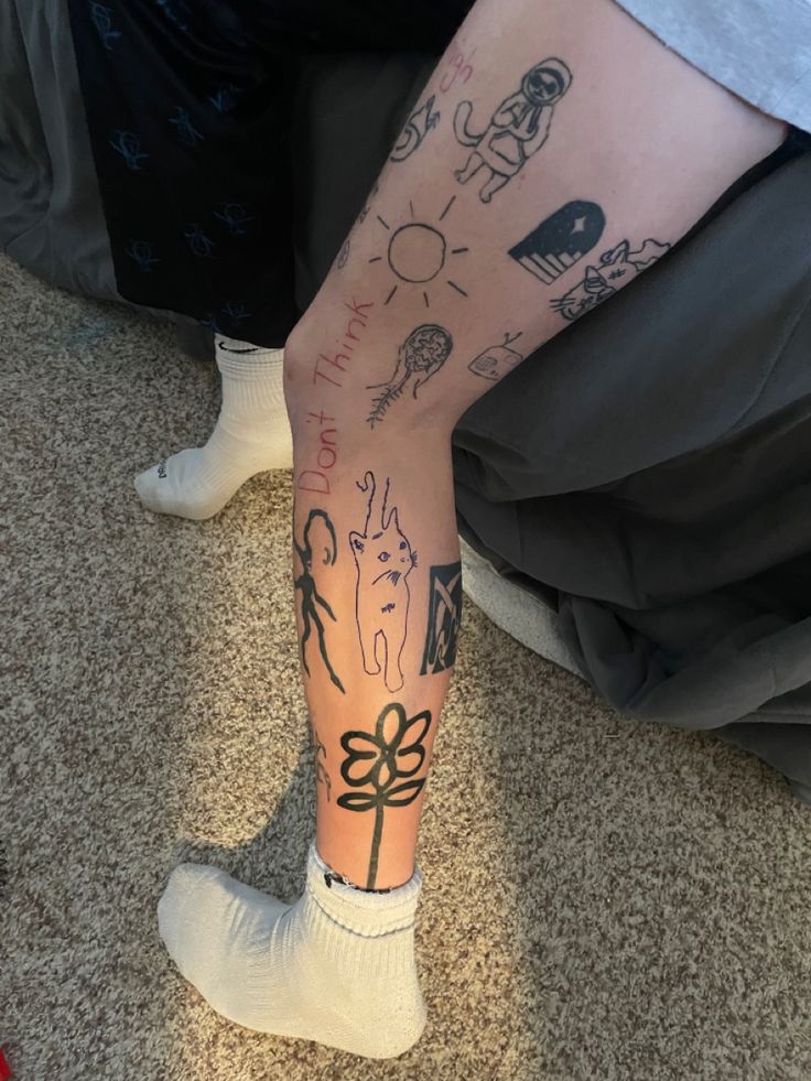 knee tattoo ideas men