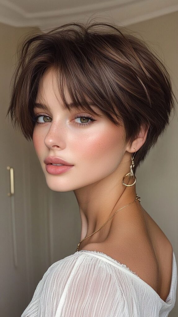 korean pixie cut for round face