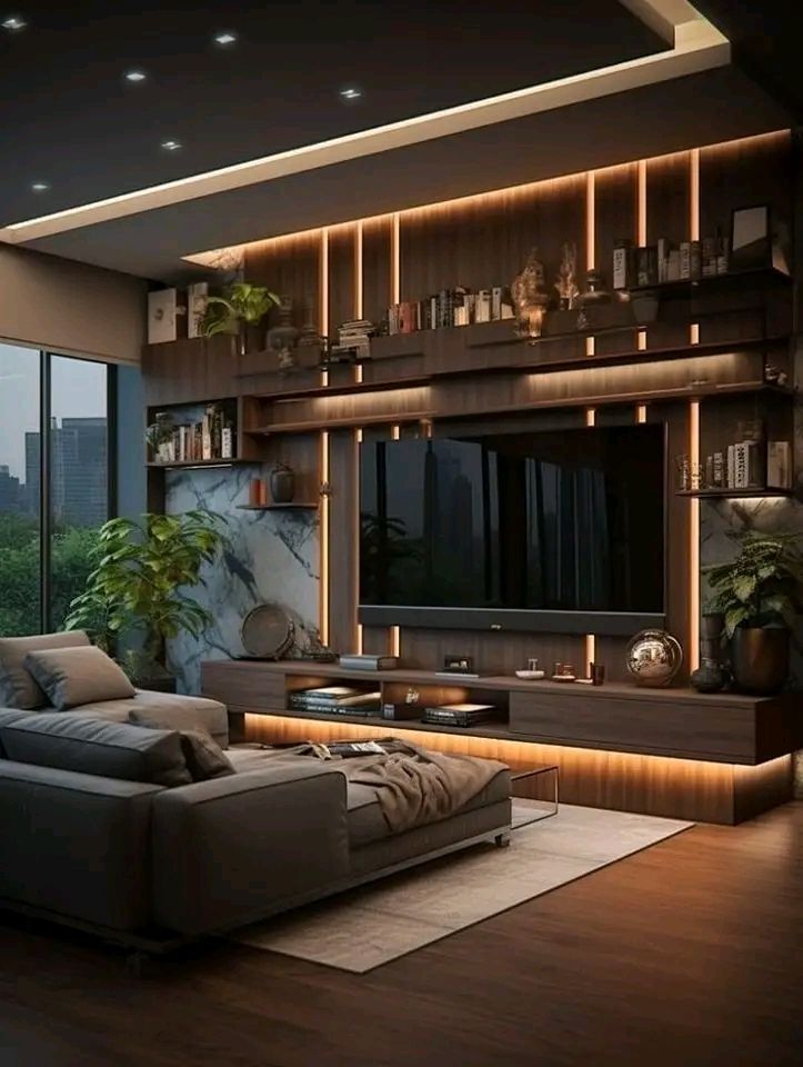 led panel design with home theater