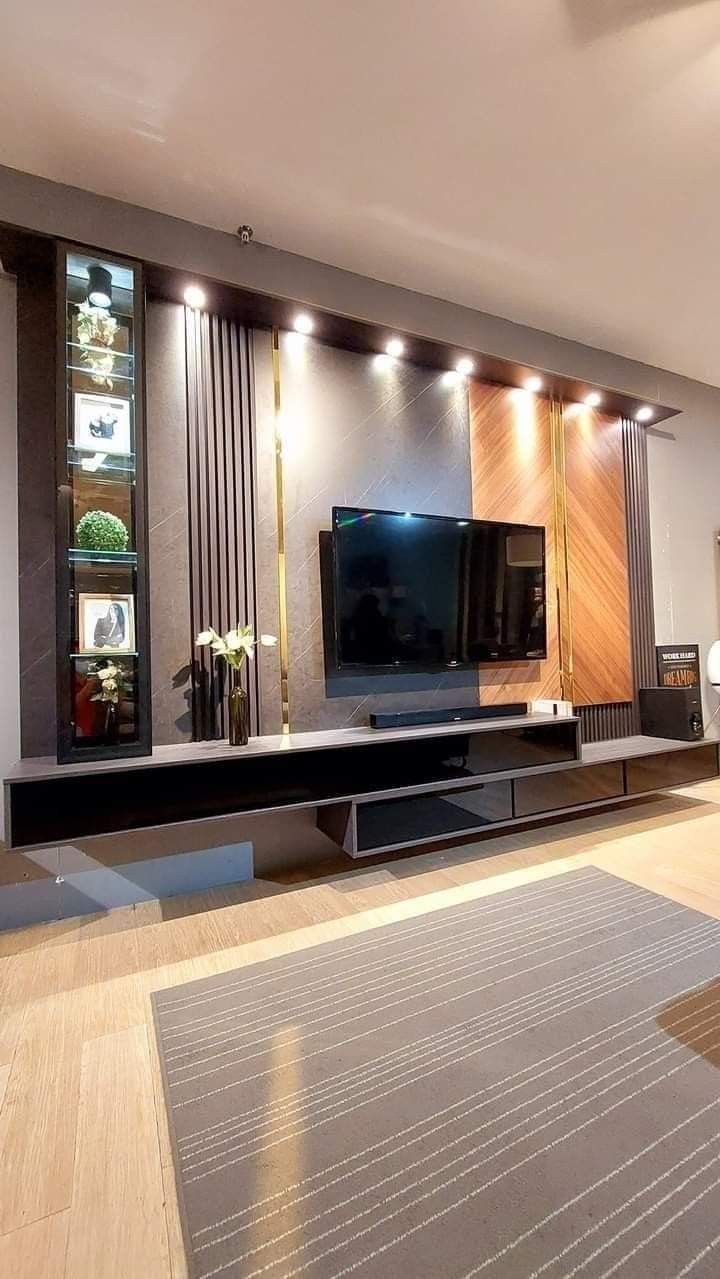 led tv wall panel design for bedroom