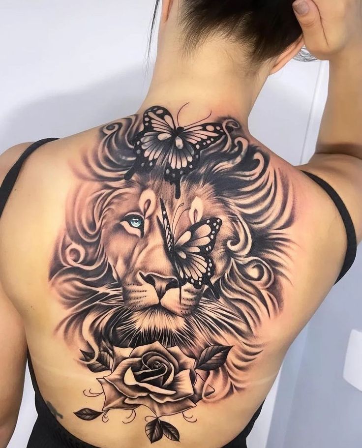 lion and lioness tattoo