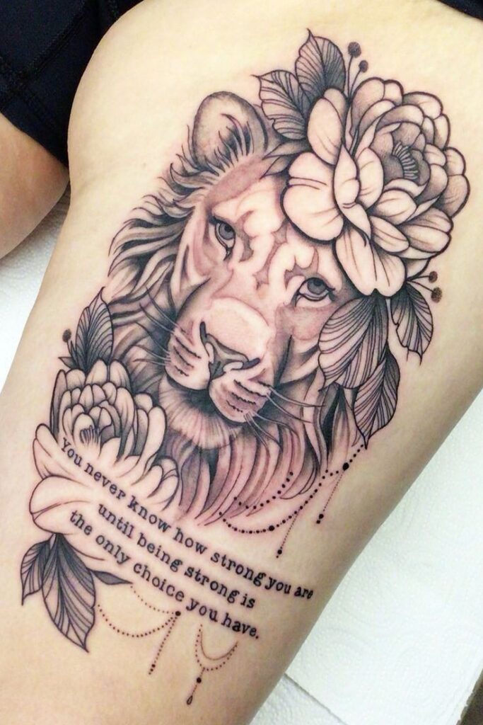 lioness tattoo