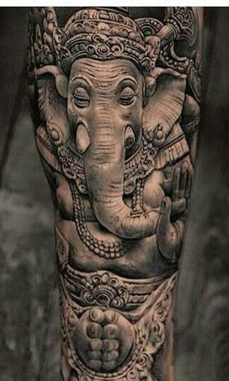 lotus ganesha tattoo

