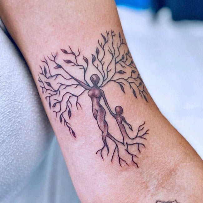 male celtic tree of life tattoo