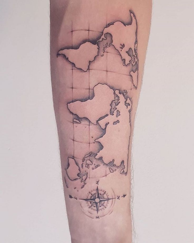 map tattoo