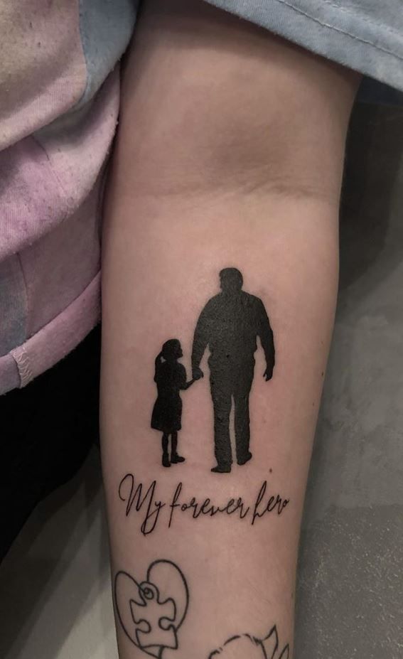 matching father and daughter tattoo