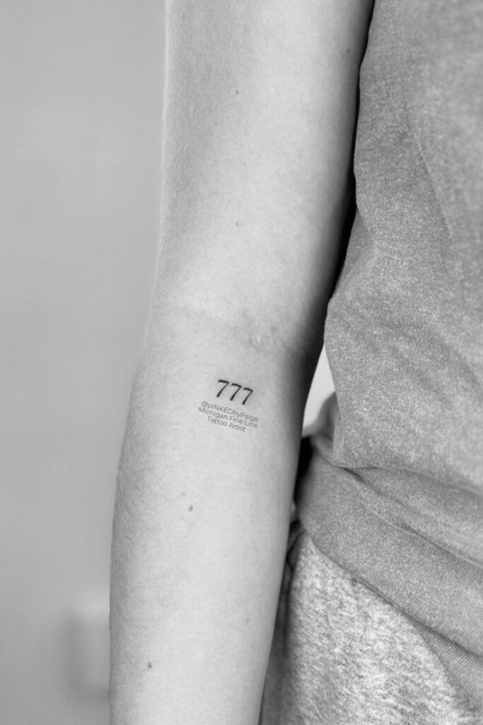 meaning of 777 tattoo