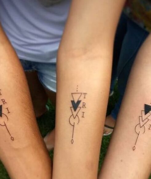 meaningful siblings tattoo for 4