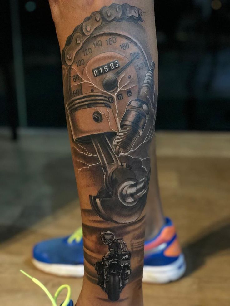 mechanical tattoo arm