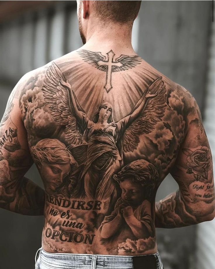 men back tattoo ideas