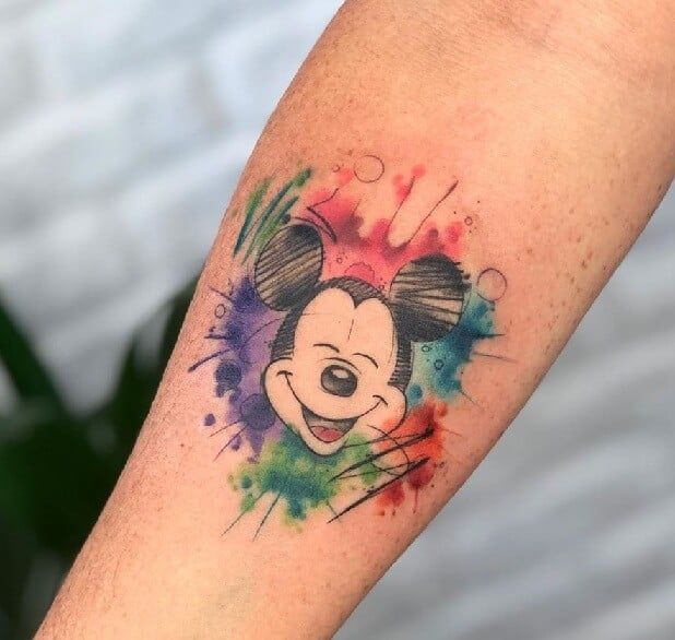 mickey mouse tattoo design