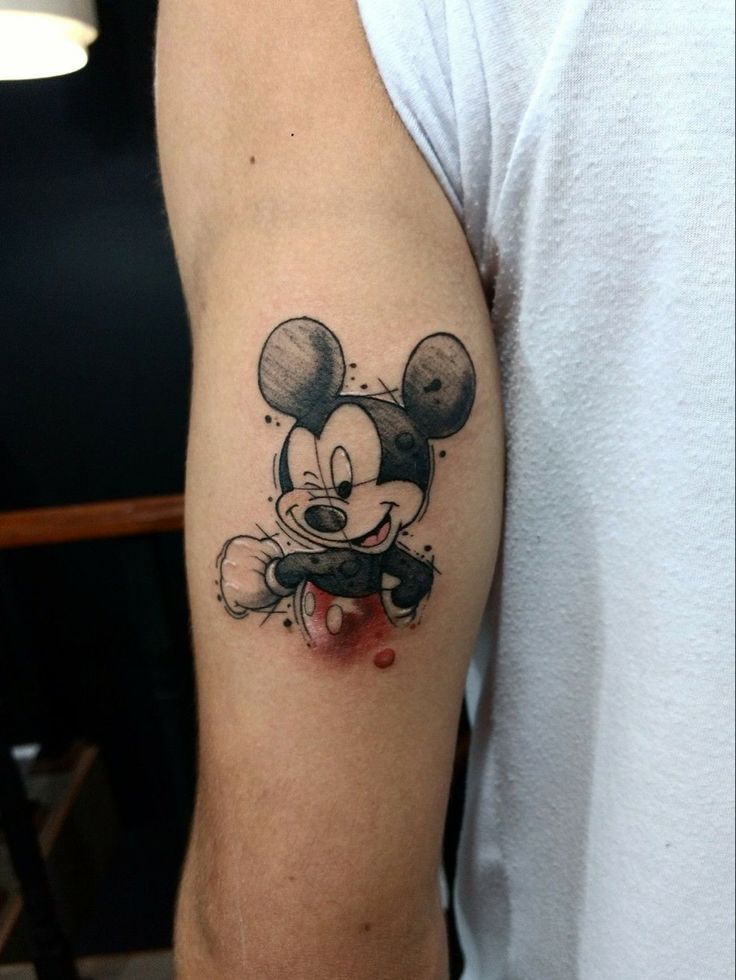 mickey mouse tattoo stencil