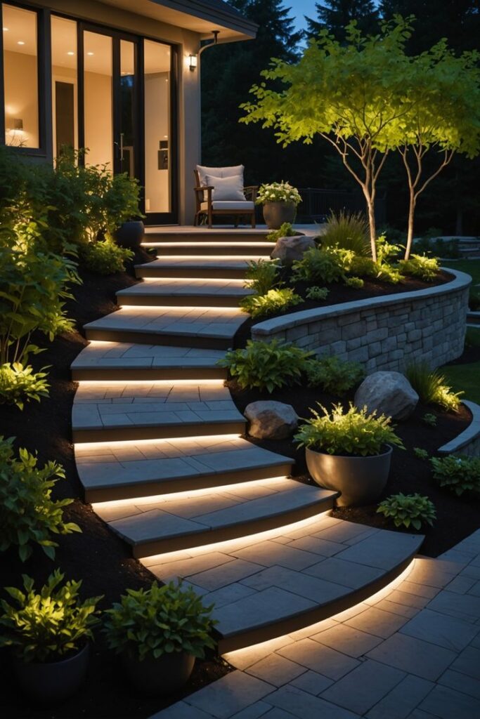 modern front steps design ideas