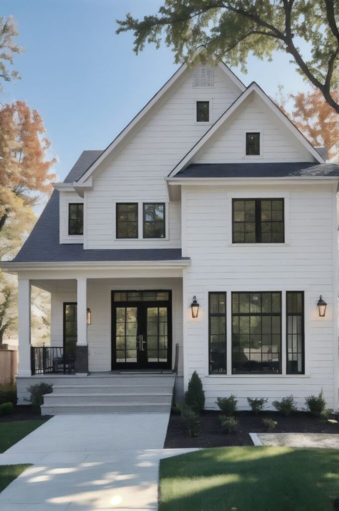 modern grey and white house interior