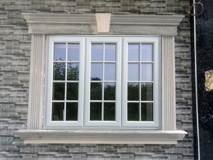 modern house front window design