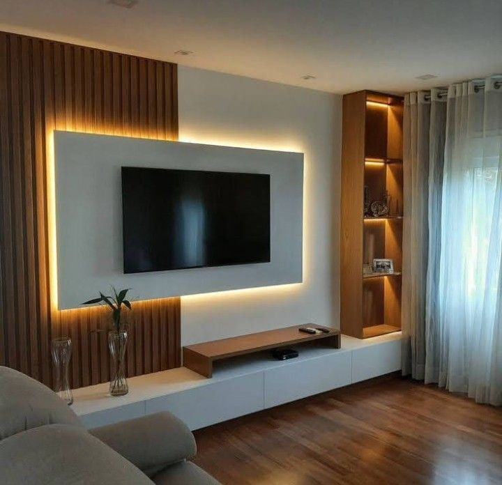 modern led tv wall panel design