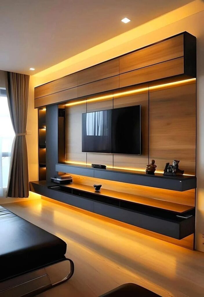 modern led tv wall panel designs