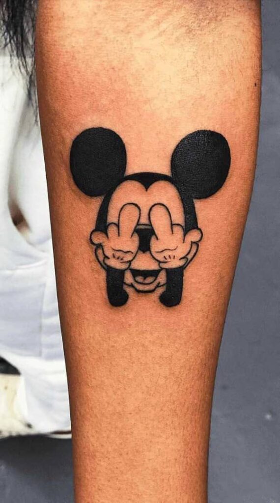 old school mickey mouse tattoo