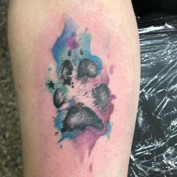 paw print tattoo ideas for men