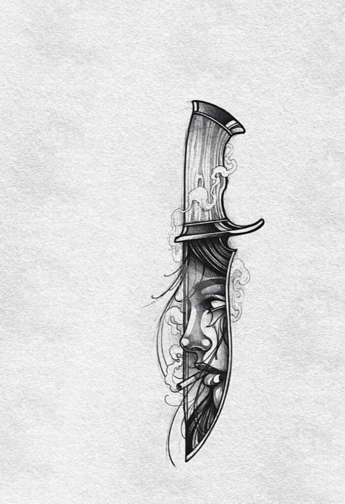 pocket knife illustration

