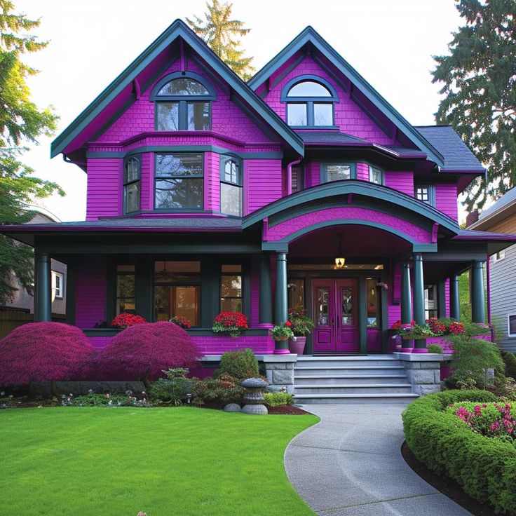 purple house