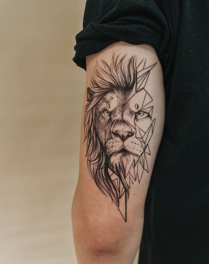 queen lioness tattoo drawing