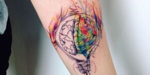 rainbow tattoo ideas for females