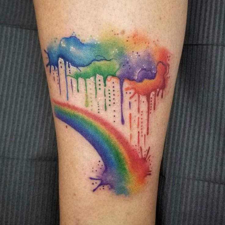 rainbow tattoo ideas for women