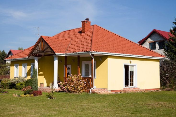 red roof house paint ideas