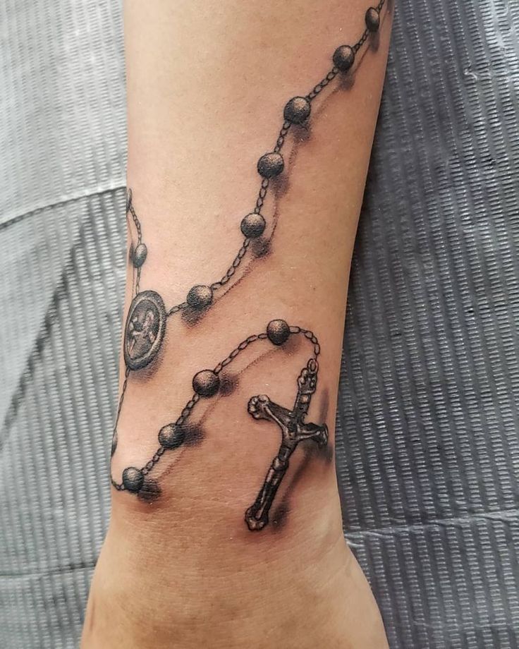 rosary tattoo