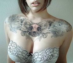 rose tattoo between breast meaning