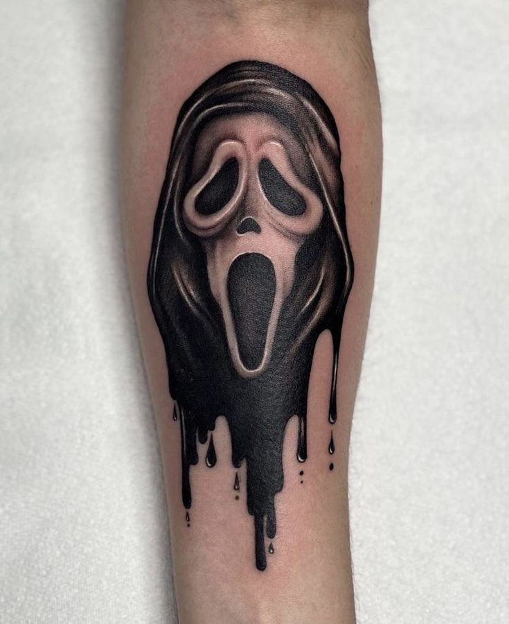 scream ghostface tattoo