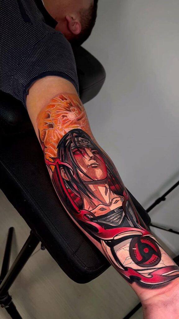 sharingan itachi tattoo