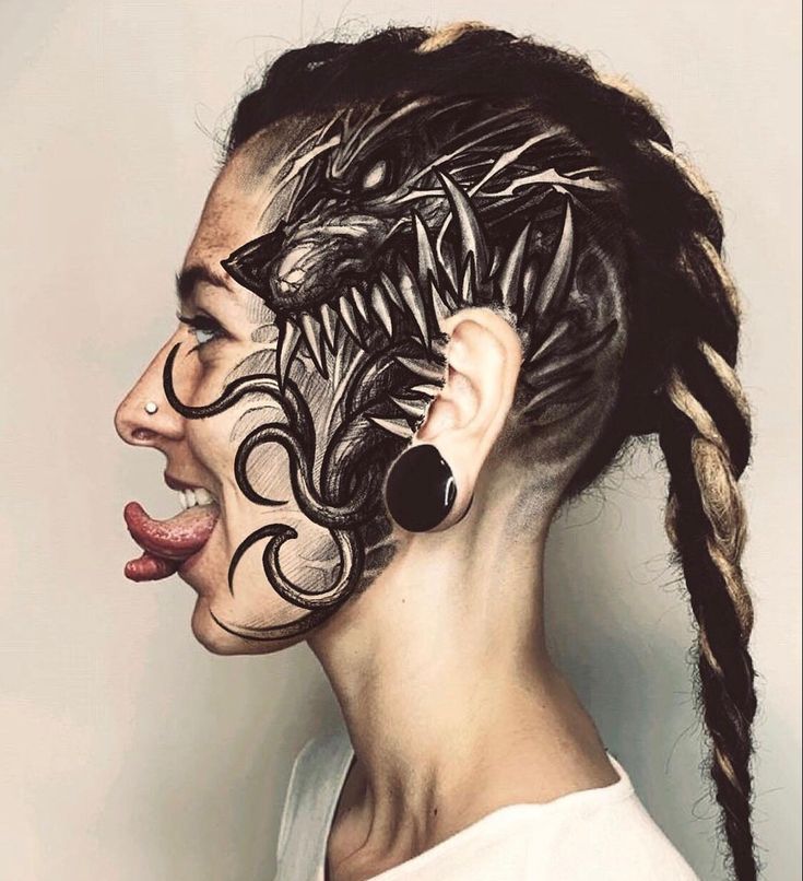 side face tattoo ideas