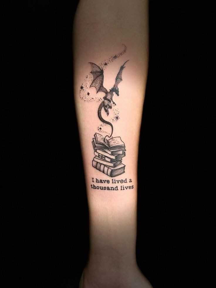 simple book tattoo ideas