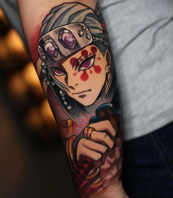 simple demon slayer tattoo