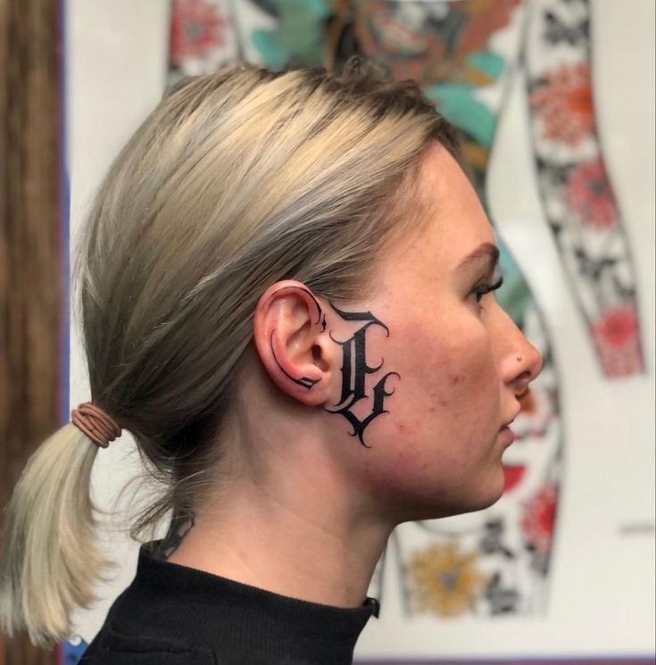 simple face tattoo ideas