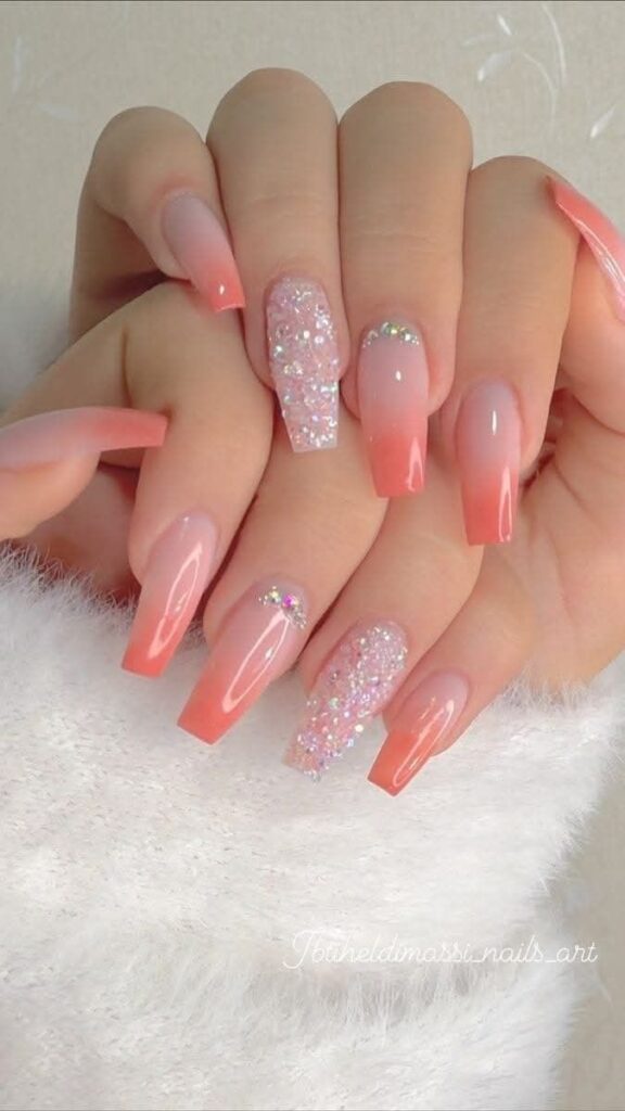 simple pink and white nail designs