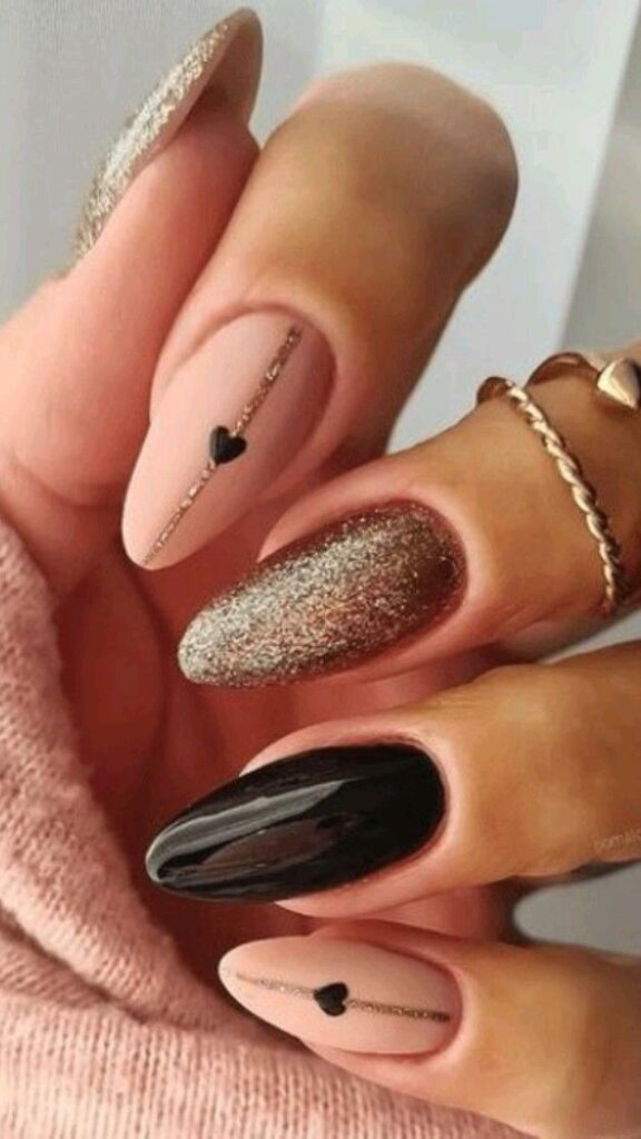 simple simple beige nail designs