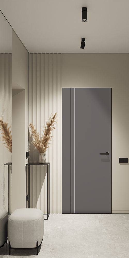 single steel door design